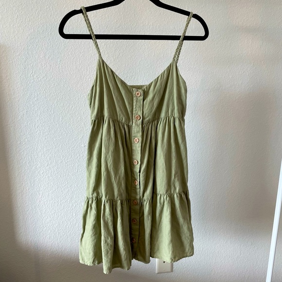 Zara Dresses Zara Sage Green Dress Poshmark